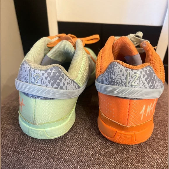 THE MISMATCHED NIKE JA 1 “BRIGHT MANDARIN/VAPOR GREEN Size 12 - Picture 6 of 7